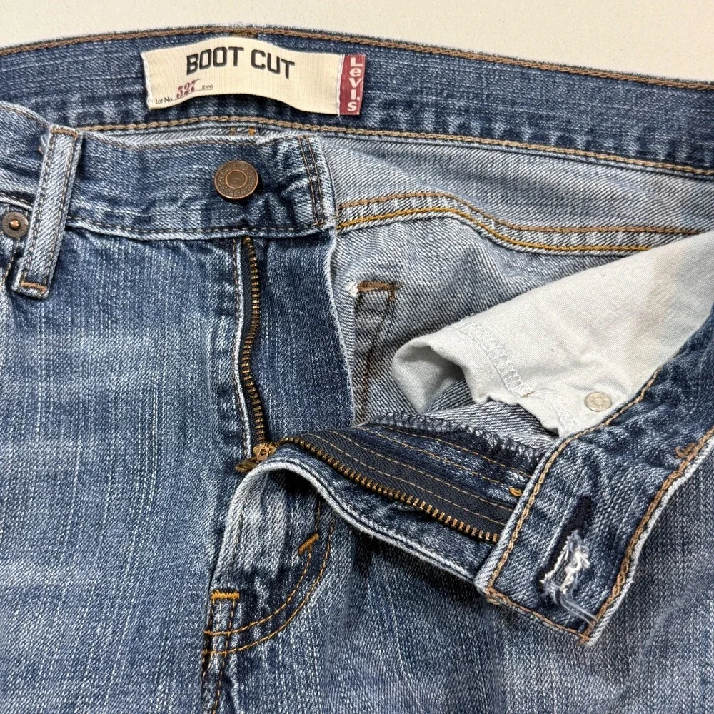 Levis Mens 527 Jeans 32x32 Medium Wash Denim Boot Cut Western Cowboy Work